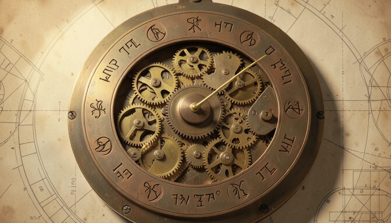 Mecanismo de Antikythera com engrenagens de bronze interligadas
